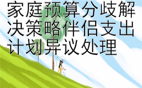 家庭预算分歧解决策略伴侣支出计划异议处理