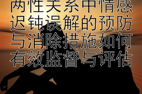 两性关系中情感迟钝误解的预防与消除措施如何有效监督与评估